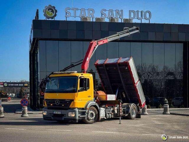 Mercedes-Benz AXOR 1824 4x2 HMF 975 HDS Crane Rotator Kipper - Kipper vrachtwagen, Kraanwagen: afbeelding 1 Mercedes-Benz AXOR 1824 4x2 HMF 975 HDS Crane Rotator Kipper - Kipper vrachtwagen, Kraanwagen: afbeelding 1