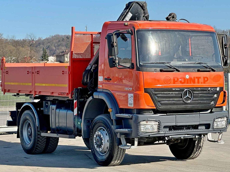 Mercedes-Benz AXOR 1829 * HIAB 1111 HIDUO + FUNK * TOP * 4x4 - Kipper vrachtwagen, Kraanwagen: afbeelding 4 Mercedes-Benz AXOR 1829 * HIAB 1111 HIDUO + FUNK * TOP * 4x4 - Kipper vrachtwagen, Kraanwagen: afbeelding 4