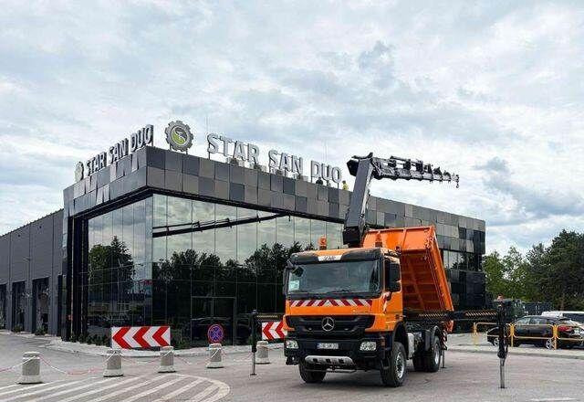 Mercedes-Benz Actros 1841 AK 4x4 Hiab 288E-7 Crane Kipper - Kipper vrachtwagen, Kraanwagen: afbeelding 2 Mercedes-Benz Actros 1841 AK 4x4 Hiab 288E-7 Crane Kipper - Kipper vrachtwagen, Kraanwagen: afbeelding 2