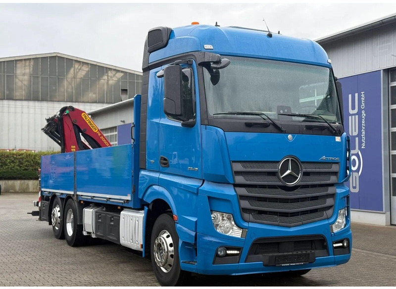 Mercedes-Benz Actros 2545 - Flatbed + crane 6x2 - Vrachtwagen met open laadbak, Kraanwagen: afbeelding 2 Mercedes-Benz Actros 2545 - Flatbed + crane 6x2 - Vrachtwagen met open laadbak, Kraanwagen: afbeelding 2