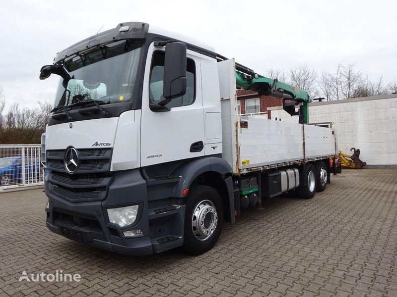 Mercedes-Benz Antos 2543 - Flatbed+crane 6x2 - Vrachtwagen met open laadbak, Kraanwagen: afbeelding 2 Mercedes-Benz Antos 2543 - Flatbed+crane 6x2 - Vrachtwagen met open laadbak, Kraanwagen: afbeelding 2