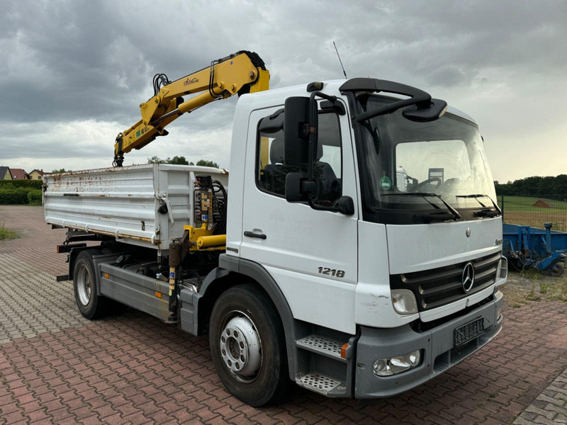 Mercedes-Benz Atego 1218 Meiller Kipper / Kran / Greifer - Kipper vrachtwagen, Kraanwagen: afbeelding 1 Mercedes-Benz Atego 1218 Meiller Kipper / Kran / Greifer - Kipper vrachtwagen, Kraanwagen: afbeelding 1