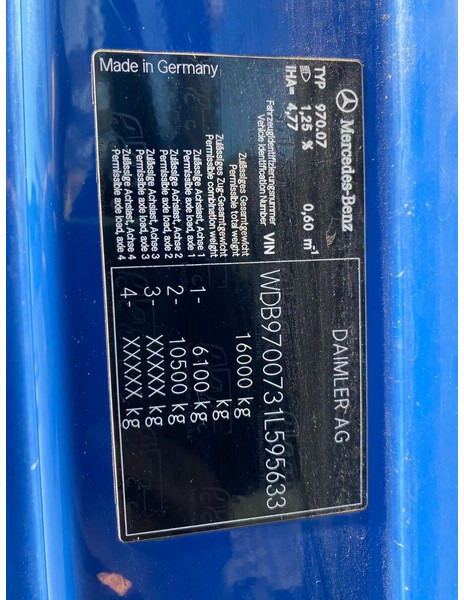 Portaalarmsysteem vrachtwagen Mercedes-Benz Atego 1624 -Meiller Absetzkipper: afbeelding 14