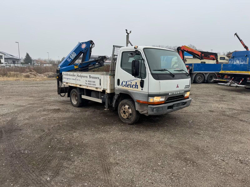 Mitsubishi Canter FE649 - Flatbed truck + crane - Vrachtwagen met open laadbak, Kraanwagen: afbeelding 2 Mitsubishi Canter FE649 - Flatbed truck + crane - Vrachtwagen met open laadbak, Kraanwagen: afbeelding 2