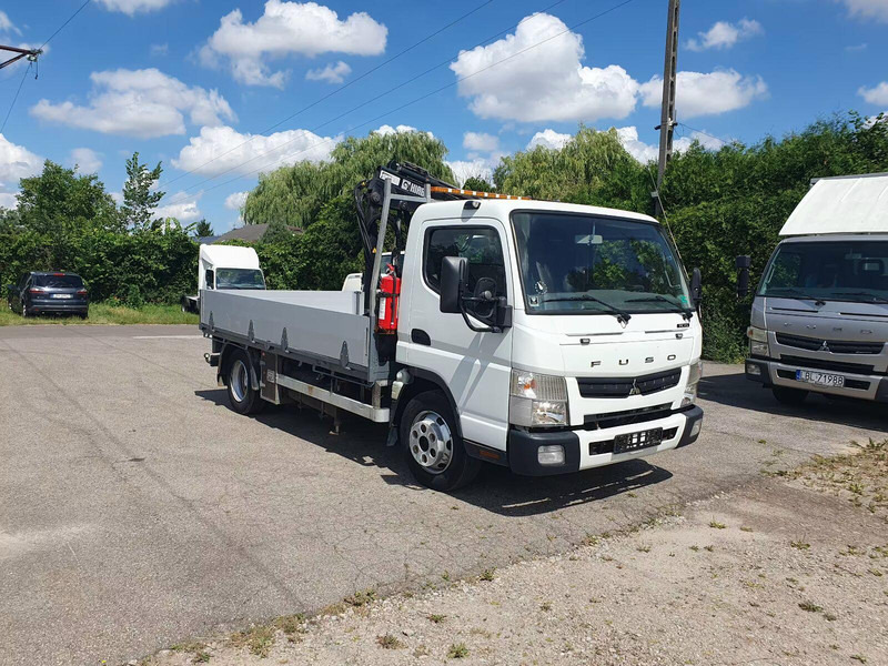 Mitsubishi Fuso Canter 7C15 - Flatbed truck + crane - Vrachtwagen met open laadbak, Kraanwagen: afbeelding 1 Mitsubishi Fuso Canter 7C15 - Flatbed truck + crane - Vrachtwagen met open laadbak, Kraanwagen: afbeelding 1