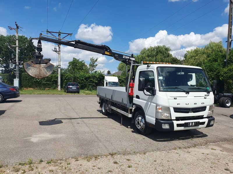 Mitsubishi Fuso Canter 7C15 - Flatbed truck + crane - Vrachtwagen met open laadbak, Kraanwagen: afbeelding 2 Mitsubishi Fuso Canter 7C15 - Flatbed truck + crane - Vrachtwagen met open laadbak, Kraanwagen: afbeelding 2
