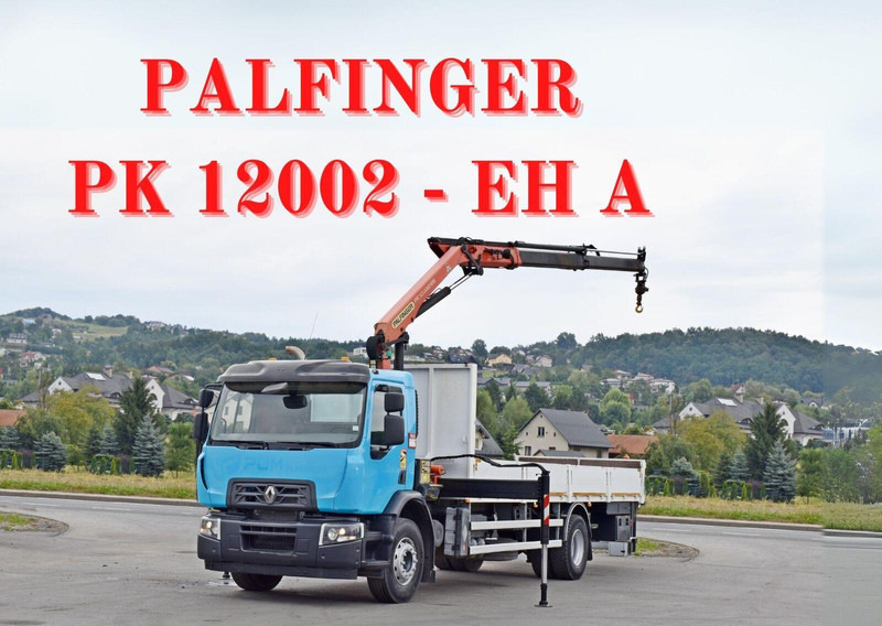 Renault C 320 - Vrachtwagen met open laadbak, Kraanwagen: afbeelding 1 Renault C 320 - Vrachtwagen met open laadbak, Kraanwagen: afbeelding 1