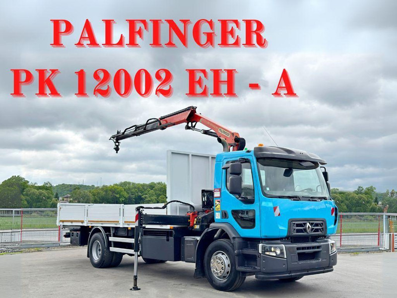 Renault C 320 * PK 12002 EH A + FUNK * TOPZUSTAND - Vrachtwagen met open laadbak, Kraanwagen: afbeelding 1 Renault C 320 * PK 12002 EH A + FUNK * TOPZUSTAND - Vrachtwagen met open laadbak, Kraanwagen: afbeelding 1
