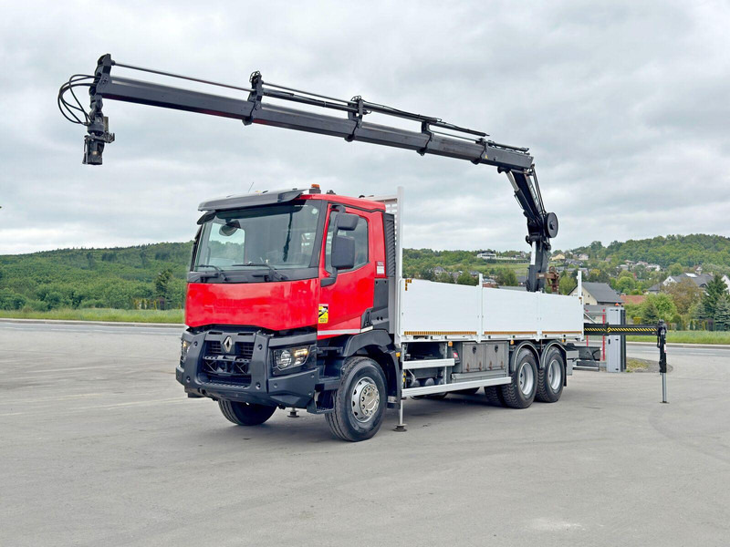 Renault C 400 *HIAB X - HIDUO 188 ES - 4 + FUNK * 6x4 - Vrachtwagen met open laadbak, Kraanwagen: afbeelding 2 Renault C 400 *HIAB X - HIDUO 188 ES - 4 + FUNK * 6x4 - Vrachtwagen met open laadbak, Kraanwagen: afbeelding 2