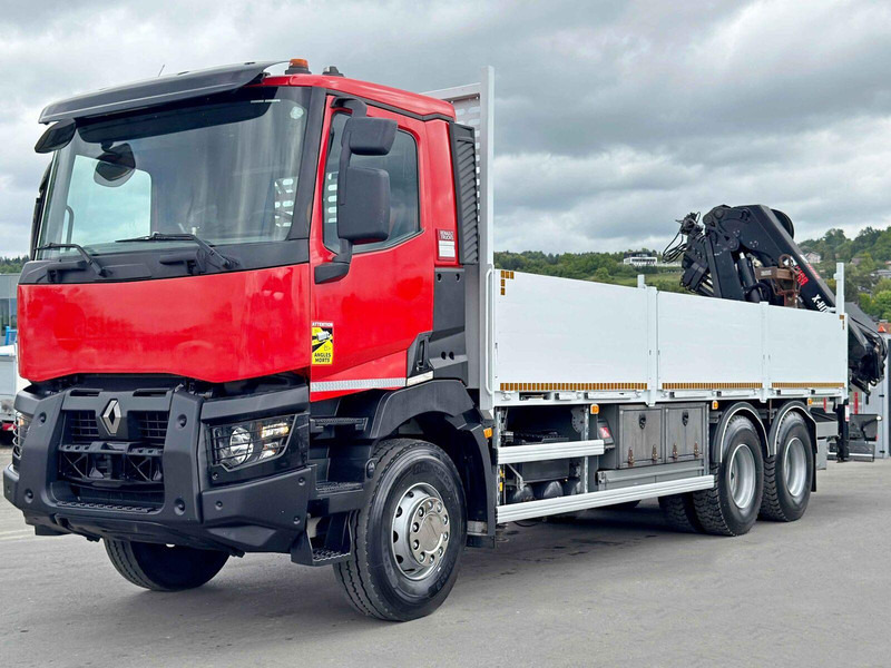 Renault C 400 *HIAB X - HIDUO 188 ES - 4 + FUNK * 6x4 - Vrachtwagen met open laadbak, Kraanwagen: afbeelding 4 Renault C 400 *HIAB X - HIDUO 188 ES - 4 + FUNK * 6x4 - Vrachtwagen met open laadbak, Kraanwagen: afbeelding 4