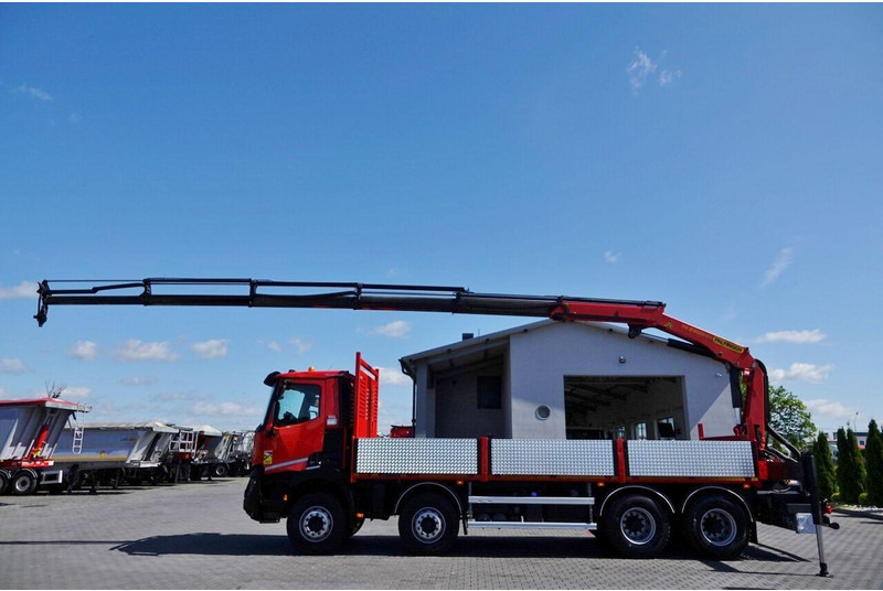 Renault C 430 / 8x4 / SKRZYNIOWY 7 M + HDS PALFINGER PK 2300-EH / WYSÓW - Vrachtwagen met open laadbak, Kraanwagen: afbeelding 2 Renault C 430 / 8x4 / SKRZYNIOWY 7 M + HDS PALFINGER PK 2300-EH / WYSÓW - Vrachtwagen met open laadbak, Kraanwagen: afbeelding 2