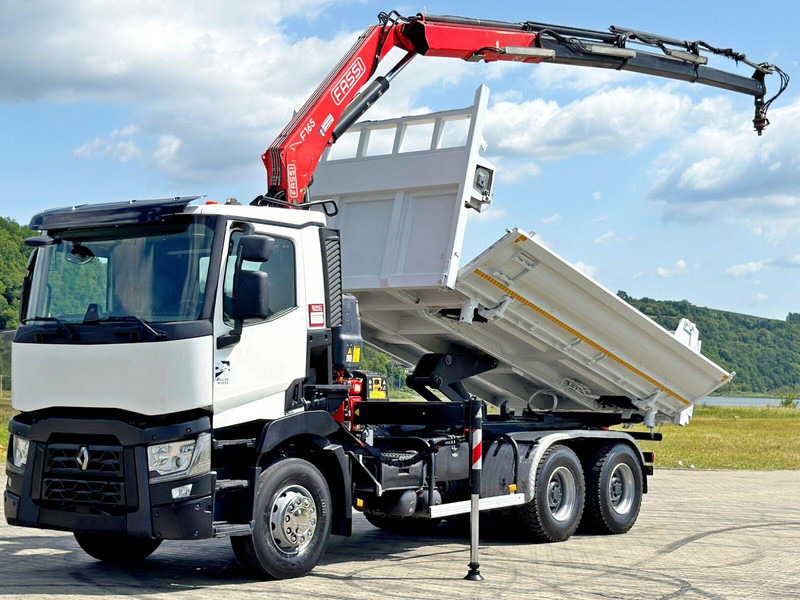 Renault C 430 * FASSI F165A.0.23 + FUNK * 6x4 - Kipper vrachtwagen, Kraanwagen: afbeelding 3 Renault C 430 * FASSI F165A.0.23 + FUNK * 6x4 - Kipper vrachtwagen, Kraanwagen: afbeelding 3