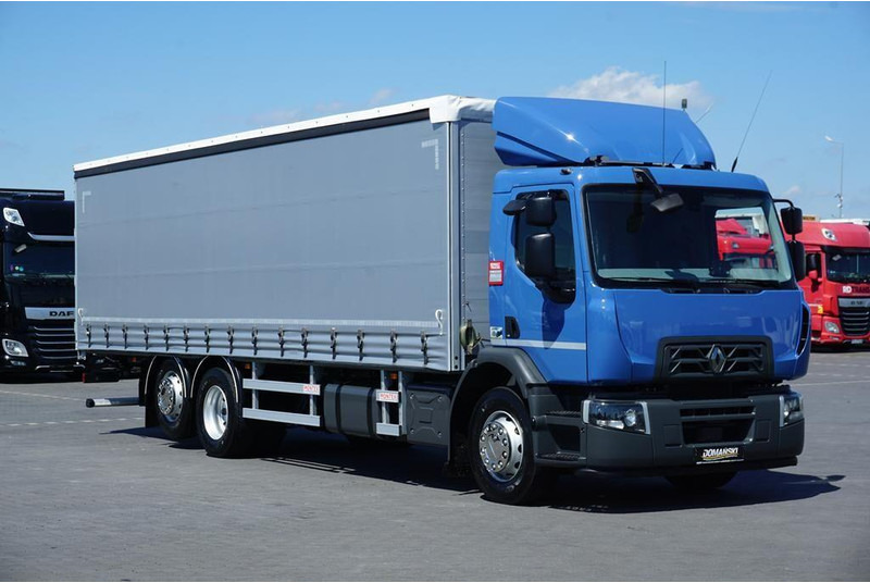 Schuifzeilen vrachtwagen Renault D 320 / EURO 6 / FIRANKA / 21 PALET / ŁAD. 16 390 KG: afbeelding 1