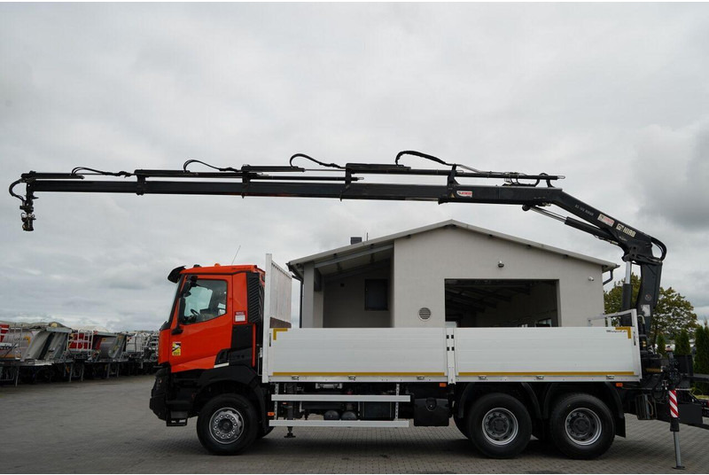 Renault K 380 / 6X4 / SKRZYNIOWY 6.2 M / + HDS HIAB 166 ES-4 / MAX UDŹWI - Vrachtwagen met open laadbak, Kraanwagen: afbeelding 2 Renault K 380 / 6X4 / SKRZYNIOWY 6.2 M / + HDS HIAB 166 ES-4 / MAX UDŹWI - Vrachtwagen met open laadbak, Kraanwagen: afbeelding 2
