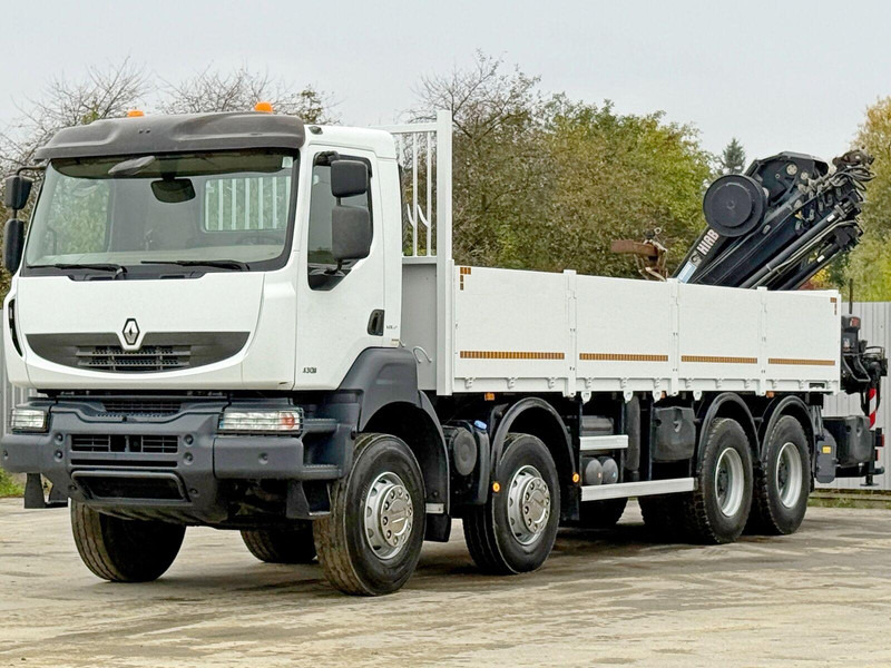 Renault KERAX 430 * HIAB 211 EP-5 HIDUO /FUNK *8x4 - Vrachtwagen met open laadbak, Kraanwagen: afbeelding 4 Renault KERAX 430 * HIAB 211 EP-5 HIDUO /FUNK *8x4 - Vrachtwagen met open laadbak, Kraanwagen: afbeelding 4