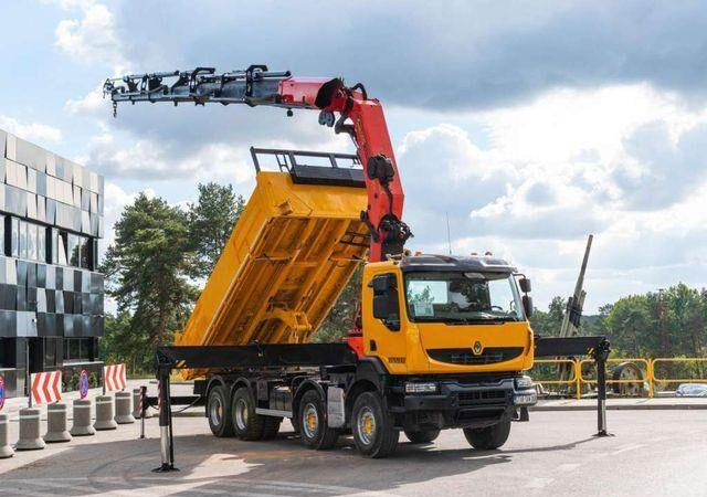 Renault KERAX 450 8x4 PALFINGER PK 60002 Crane Tipper - Kipper vrachtwagen, Kraanwagen: afbeelding 4 Renault KERAX 450 8x4 PALFINGER PK 60002 Crane Tipper - Kipper vrachtwagen, Kraanwagen: afbeelding 4