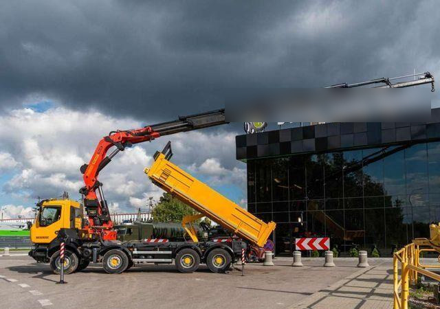Renault KERAX 450 8x4 PALFINGER PK 60002 Crane Tipper - Kipper vrachtwagen, Kraanwagen: afbeelding 3 Renault KERAX 450 8x4 PALFINGER PK 60002 Crane Tipper - Kipper vrachtwagen, Kraanwagen: afbeelding 3