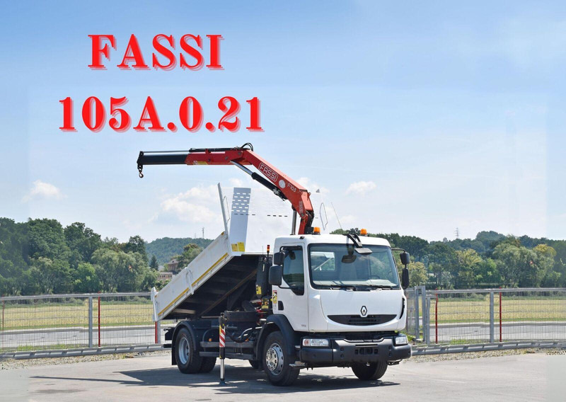 Renault MIDLUM 300 DXI - Kipper vrachtwagen, Kraanwagen: afbeelding 1 Renault MIDLUM 300 DXI - Kipper vrachtwagen, Kraanwagen: afbeelding 1