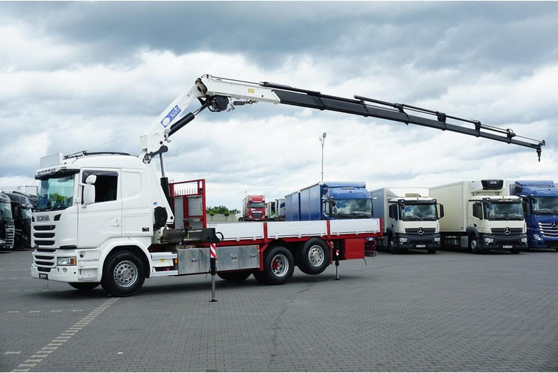 Scania G 490 / 6 X 2 / SKRZYNIOWY + HDS / HMF 3220 K7 / WYSIĘG 18,9 M - Vrachtwagen met open laadbak, Kraanwagen: afbeelding 4 Scania G 490 / 6 X 2 / SKRZYNIOWY + HDS / HMF 3220 K7 / WYSIĘG 18,9 M - Vrachtwagen met open laadbak, Kraanwagen: afbeelding 4