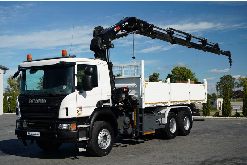 Scania P 410 / 6x4 / WYWROTKA - 6 M + HDS HIAB XS 211 / STEROWANIE RADI - Kipper vrachtwagen, Kraanwagen: afbeelding 5 Scania P 410 / 6x4 / WYWROTKA - 6 M + HDS HIAB XS 211 / STEROWANIE RADI - Kipper vrachtwagen, Kraanwagen: afbeelding 5