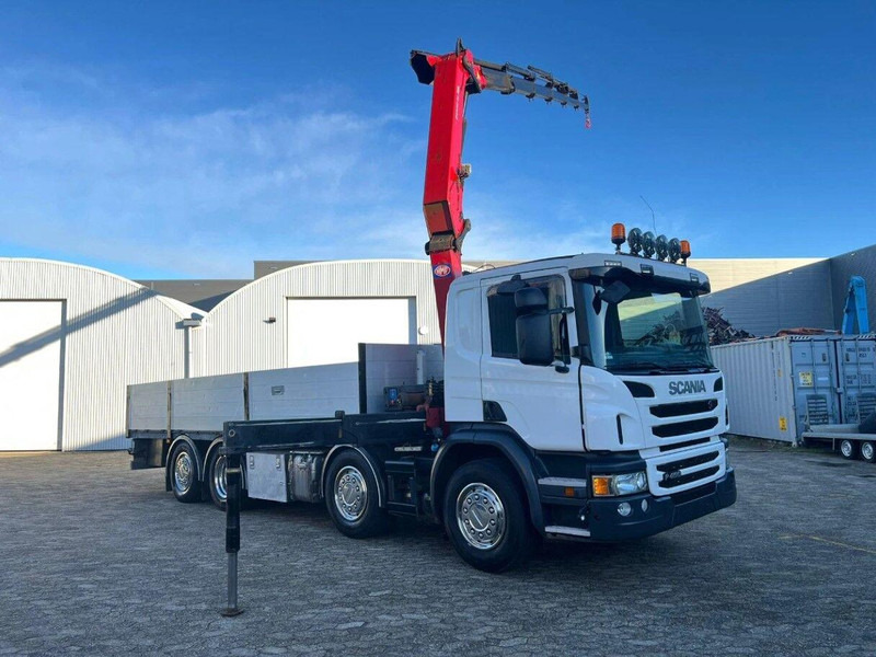 Scania P450 8x2 Flatbed + Crane HMF 2620-K6 - Vrachtwagen met open laadbak, Kraanwagen: afbeelding 4 Scania P450 8x2 Flatbed + Crane HMF 2620-K6 - Vrachtwagen met open laadbak, Kraanwagen: afbeelding 4