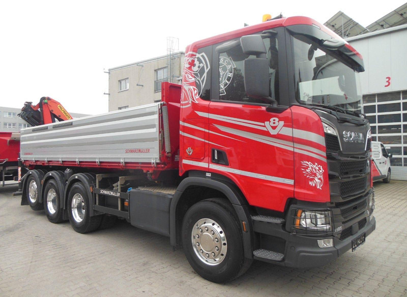 Scania R 580 8X4 + PALFINGER PK 19.001 crane - Kipper vrachtwagen, Kraanwagen: afbeelding 2 Scania R 580 8X4 + PALFINGER PK 19.001 crane - Kipper vrachtwagen, Kraanwagen: afbeelding 2
