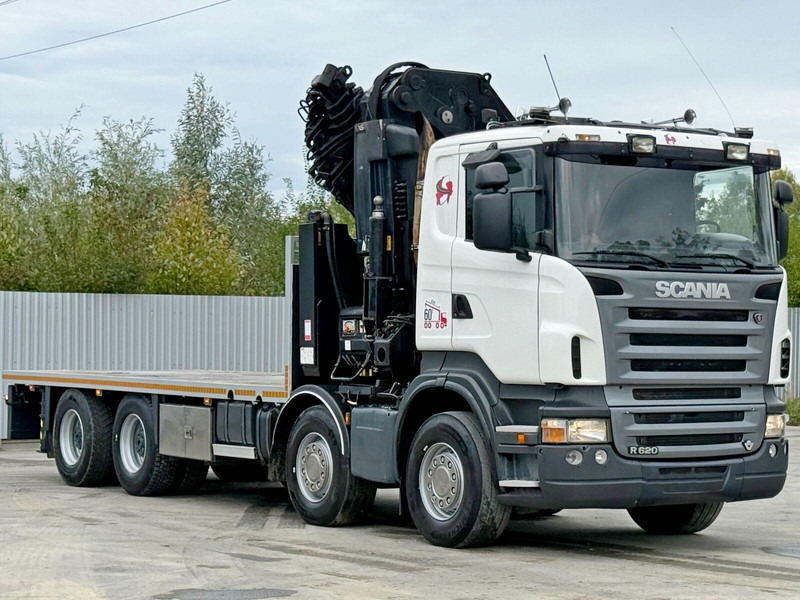 Scania R 620*PLATFORM 6,45m*HIAB 600 E - 9 + FUNK / 8x4 - Vrachtwagen met open laadbak, Kraanwagen: afbeelding 4 Scania R 620*PLATFORM 6,45m*HIAB 600 E - 9 + FUNK / 8x4 - Vrachtwagen met open laadbak, Kraanwagen: afbeelding 4