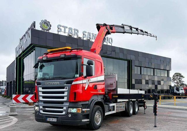 Scania R500 6x2 PALFINGER PK 29002 Crane Kran - Vrachtwagen met open laadbak, Kraanwagen: afbeelding 4 Scania R500 6x2 PALFINGER PK 29002 Crane Kran - Vrachtwagen met open laadbak, Kraanwagen: afbeelding 4