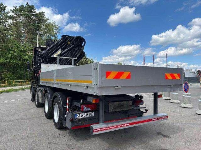 Vrachtwagen met open laadbak, Kraanwagen Scania R560 8x2 PALFINGER PK 92002 SH Fly Jib Winch 5t: afbeelding 6