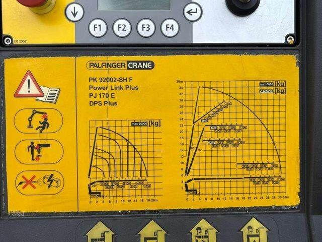 Vrachtwagen met open laadbak, Kraanwagen Scania R560 8x2 PALFINGER PK 92002 SH Fly Jib Winch 5t: afbeelding 17