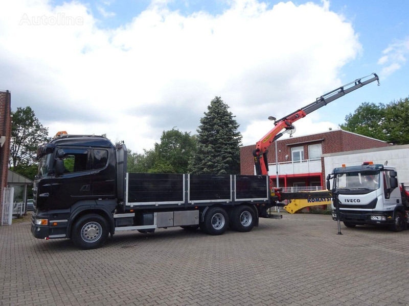 Scania R620 V8 6x2 Flatbed + Palfinger Crane PK 22002 EH - Vrachtwagen met open laadbak, Kraanwagen: afbeelding 4 Scania R620 V8 6x2 Flatbed + Palfinger Crane PK 22002 EH - Vrachtwagen met open laadbak, Kraanwagen: afbeelding 4