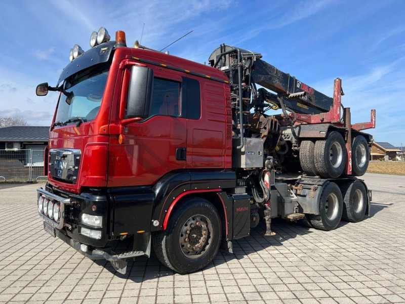 MAN TGS 26.540 6x4 Darus nyergesvontató + rönkszállító pótkocsi Logl - Trekker: afbeelding 3 MAN TGS 26.540 6x4 Darus nyergesvontató + rönkszállító pótkocsi Logl - Trekker: afbeelding 3