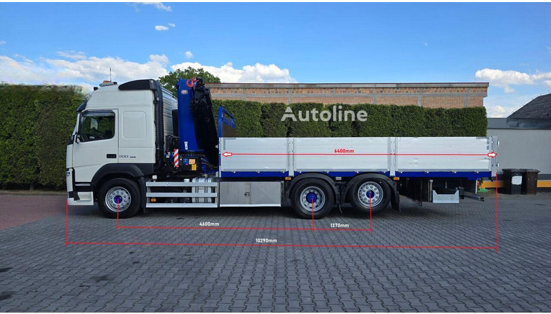 Volvo FM 500 - Flatbed+crane 6x2 - Vrachtwagen met open laadbak, Kraanwagen: afbeelding 4 Volvo FM 500 - Flatbed+crane 6x2 - Vrachtwagen met open laadbak, Kraanwagen: afbeelding 4