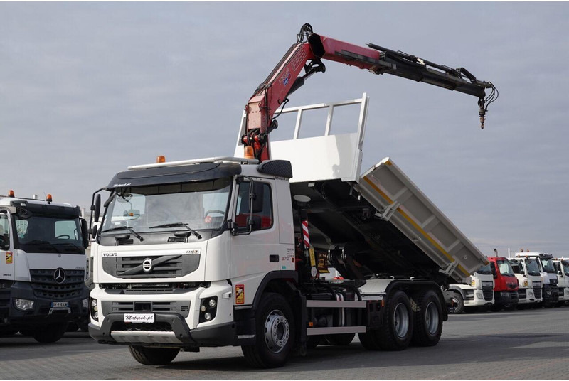 Volvo FMX 370 / 6X4 / WYWROTKA + HDS FASSI F165XP / MAX UDŹWIG 5200KG - Kipper vrachtwagen: afbeelding 1 Volvo FMX 370 / 6X4 / WYWROTKA + HDS FASSI F165XP / MAX UDŹWIG 5200KG - Kipper vrachtwagen: afbeelding 1