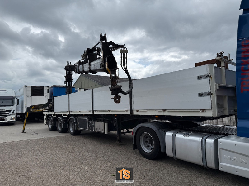 Open bak met boorden oplegger Floor - Steen -  RADIO KRANE/CRANE HIAB 33 T M - BELGIUM TOP: afbeelding 6