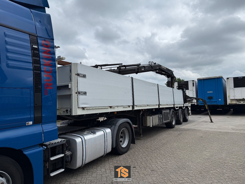 Open bak met boorden oplegger Floor - Steen -  RADIO KRANE/CRANE HIAB 33 T M - BELGIUM TOP: afbeelding 7