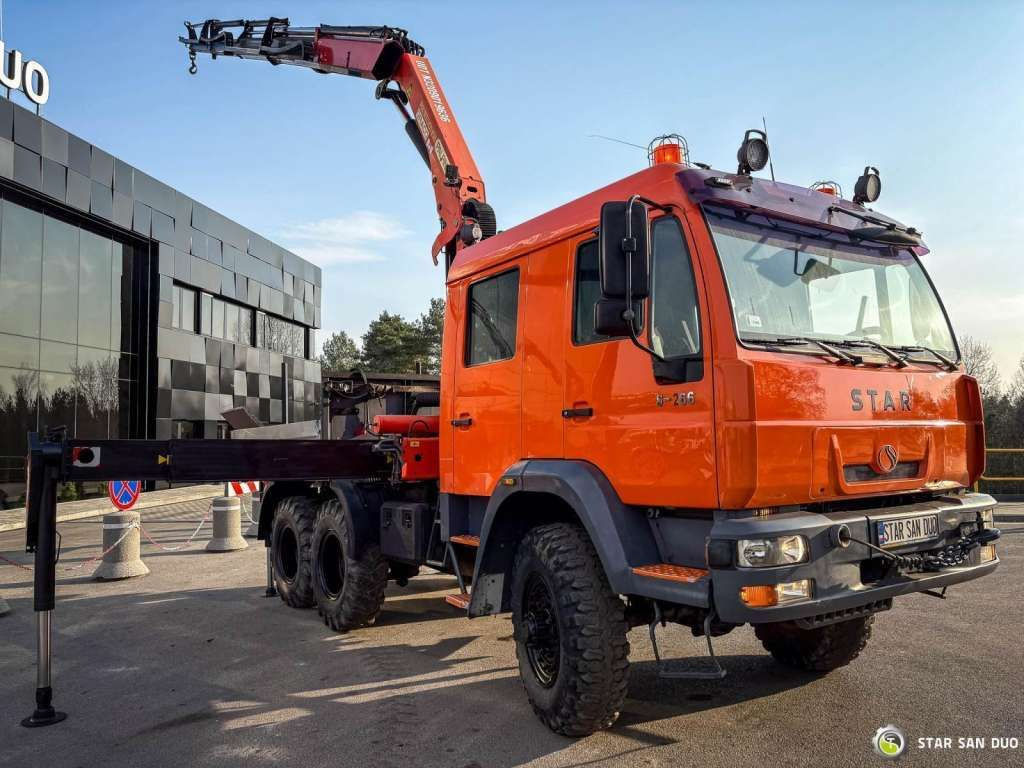 MAN STAR 266 MAN 6x6 PALFINGER PK 18001 Crane Kran - Kraanwagen: afbeelding 4 MAN STAR 266 MAN 6x6 PALFINGER PK 18001 Crane Kran - Kraanwagen: afbeelding 4