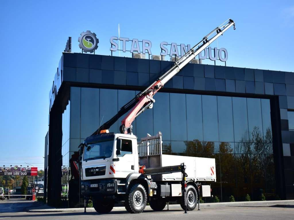 MAN TGM 18.340 4x4 PALFINGER PK 18002 CRANE WINCH MAN TGM 18.340 4x4 PALFINGER PK 18002 CRANE WINCH - Kraanwagen, Vrachtwagen met open laadbak: afbeelding 1 MAN TGM 18.340 4x4 PALFINGER PK 18002 CRANE WINCH MAN TGM 18.340 4x4 PALFINGER PK 18002 CRANE WINCH - Kraanwagen, Vrachtwagen met open laadbak: afbeelding 1