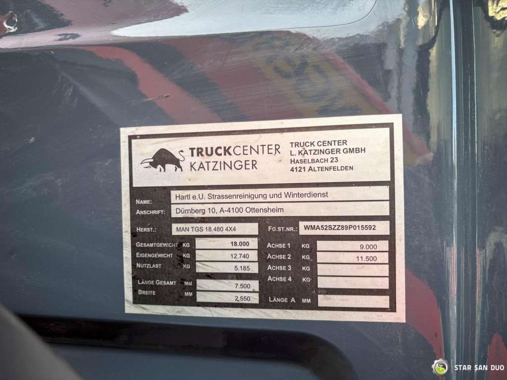 Kraanwagen MAN  TGS 18.480  PALFINGER PK 16502 HDS Crane,Kipper: afbeelding 21
