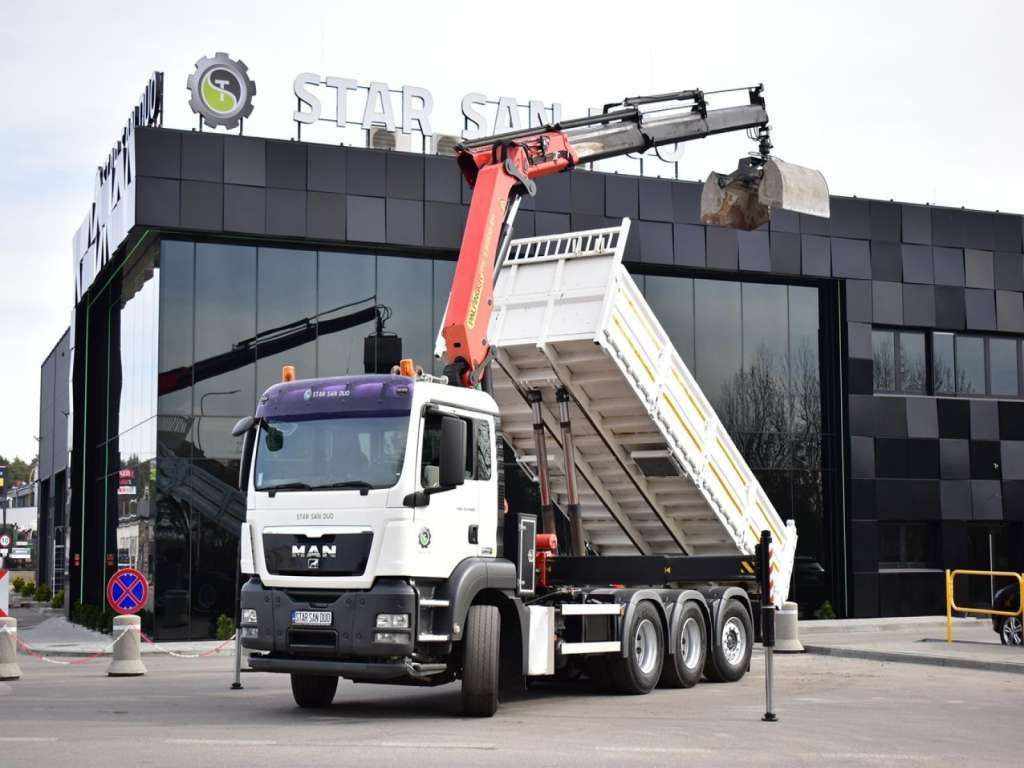 MAN TGS 35.400 8X4 PALFINGER PK 33002 CRANE KIPPER - Kraanwagen, Kipper vrachtwagen: afbeelding 1 MAN TGS 35.400 8X4 PALFINGER PK 33002 CRANE KIPPER - Kraanwagen, Kipper vrachtwagen: afbeelding 1