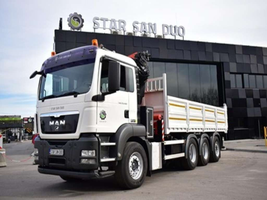 MAN TGS 35.400 8X4 PALFINGER PK 33002 CRANE KIPPER - Kraanwagen, Kipper vrachtwagen: afbeelding 4 MAN TGS 35.400 8X4 PALFINGER PK 33002 CRANE KIPPER - Kraanwagen, Kipper vrachtwagen: afbeelding 4