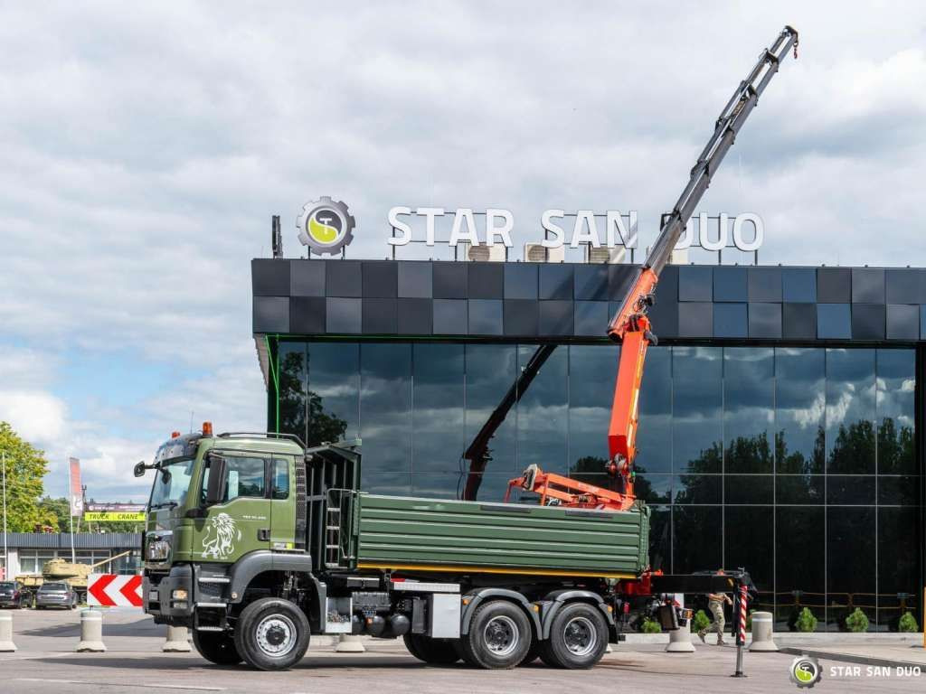 MAN TGS 35.480 PALFINGER PK 20002 HDS Grapple Tippe - Kraanwagen: afbeelding 3 MAN TGS 35.480 PALFINGER PK 20002 HDS Grapple Tippe - Kraanwagen: afbeelding 3