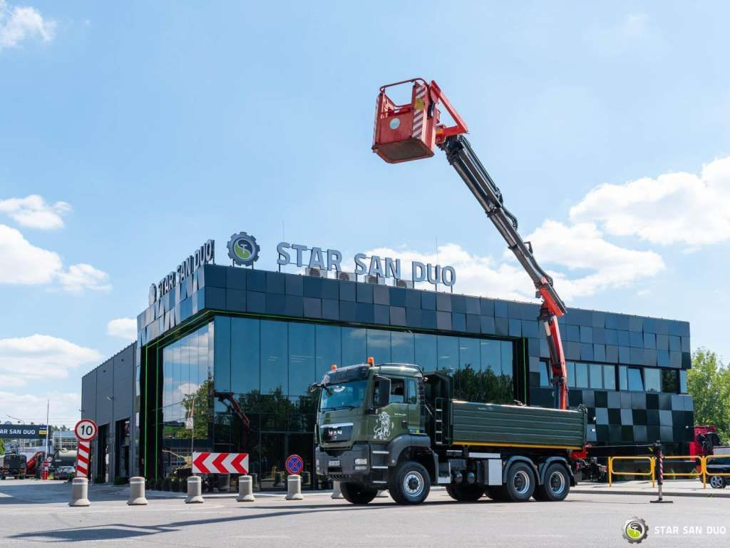 MAN TGS 35.480 PALFINGER PK 20002 HDS Grapple Tippe - Kraanwagen: afbeelding 5 MAN TGS 35.480 PALFINGER PK 20002 HDS Grapple Tippe - Kraanwagen: afbeelding 5