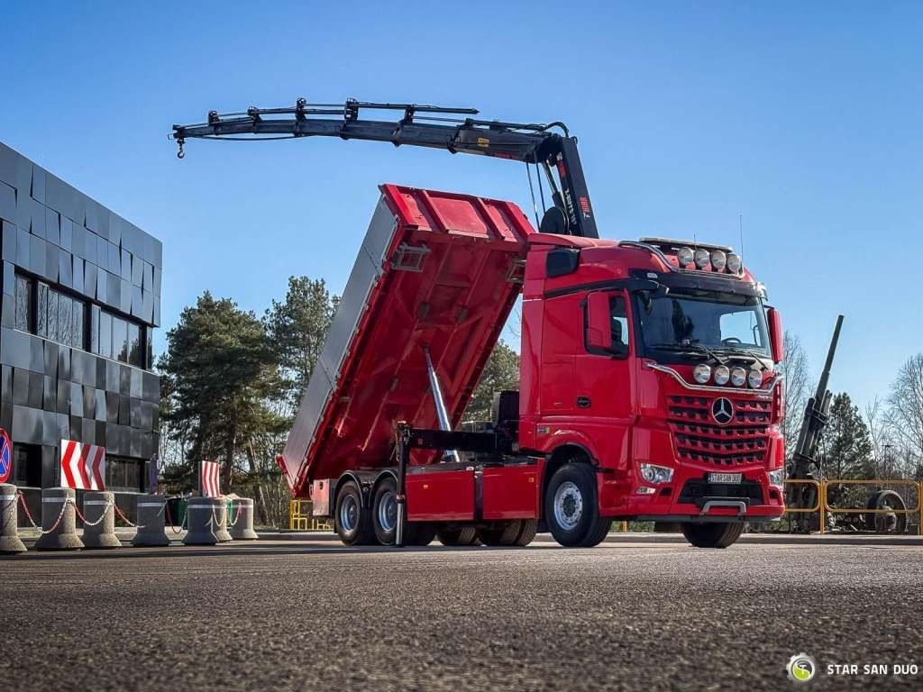 Mercedes-Benz AROCS 3358L 6x4 HIAB 192X-HIPRO E-6 Crane Kippe - Kraanwagen: afbeelding 3 Mercedes-Benz AROCS 3358L 6x4 HIAB 192X-HIPRO E-6 Crane Kippe - Kraanwagen: afbeelding 3