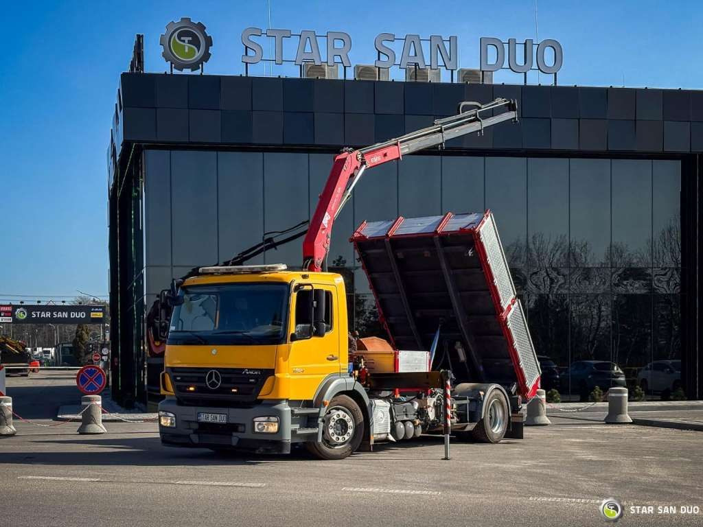 Mercedes-Benz AXOR 1824 4x2 HMF 975 HDS Crane Rotator Kipper Mercedes-Benz AXOR 1824 4x2 HMF 975 HDS Crane Rotator Kipper - Kraanwagen, Kipper vrachtwagen: afbeelding 1 Mercedes-Benz AXOR 1824 4x2 HMF 975 HDS Crane Rotator Kipper Mercedes-Benz AXOR 1824 4x2 HMF 975 HDS Crane Rotator Kipper - Kraanwagen, Kipper vrachtwagen: afbeelding 1