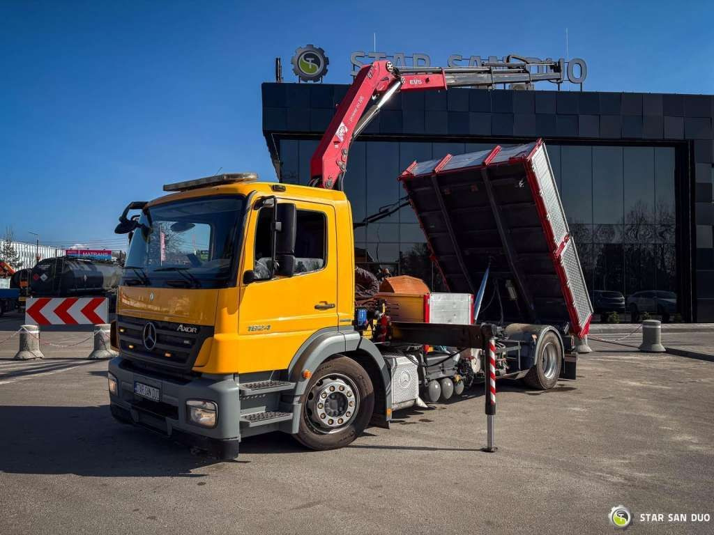 Mercedes-Benz AXOR 1824 4x2 HMF 975 HDS Crane Rotator Kipper Mercedes-Benz AXOR 1824 4x2 HMF 975 HDS Crane Rotator Kipper - Kipper vrachtwagen: afbeelding 4 Mercedes-Benz AXOR 1824 4x2 HMF 975 HDS Crane Rotator Kipper Mercedes-Benz AXOR 1824 4x2 HMF 975 HDS Crane Rotator Kipper - Kipper vrachtwagen: afbeelding 4