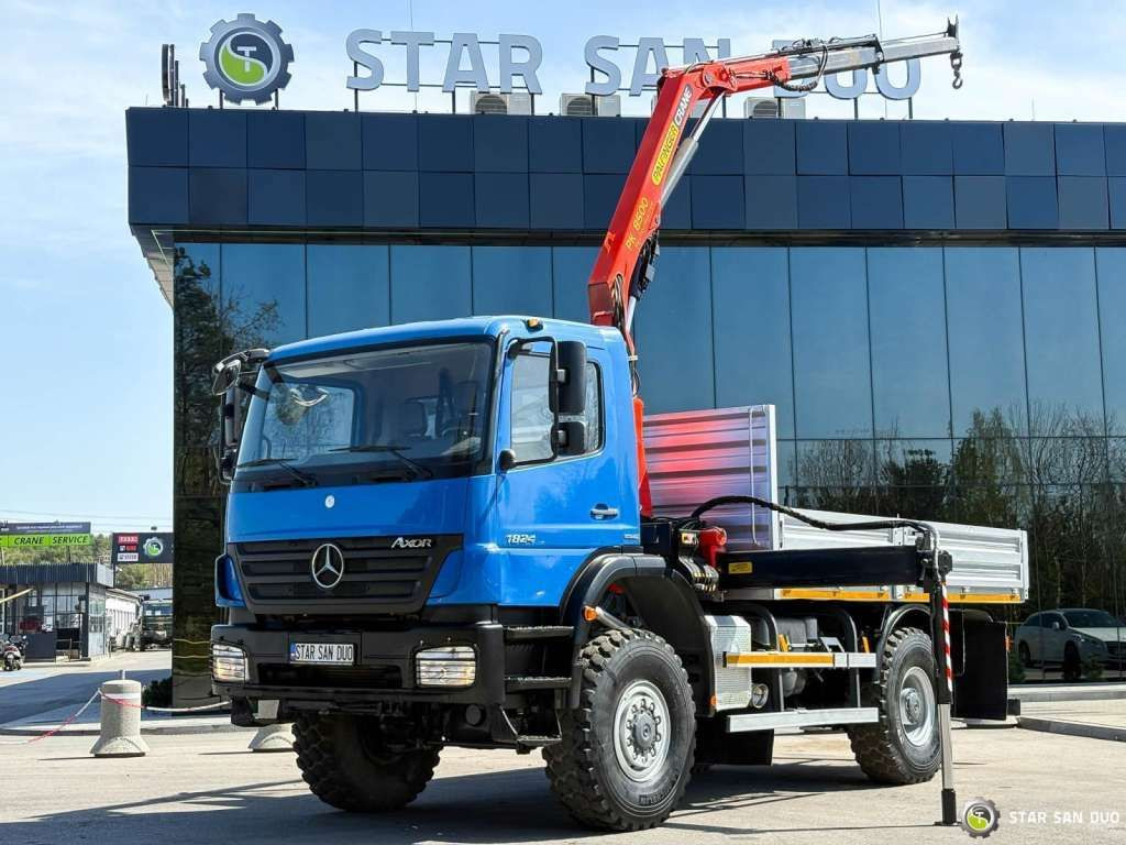 Mercedes-Benz AXOR 1824 4x4 PALFINGER PK 8500 Crane Kran - Kraanwagen: afbeelding 1 Mercedes-Benz AXOR 1824 4x4 PALFINGER PK 8500 Crane Kran - Kraanwagen: afbeelding 1