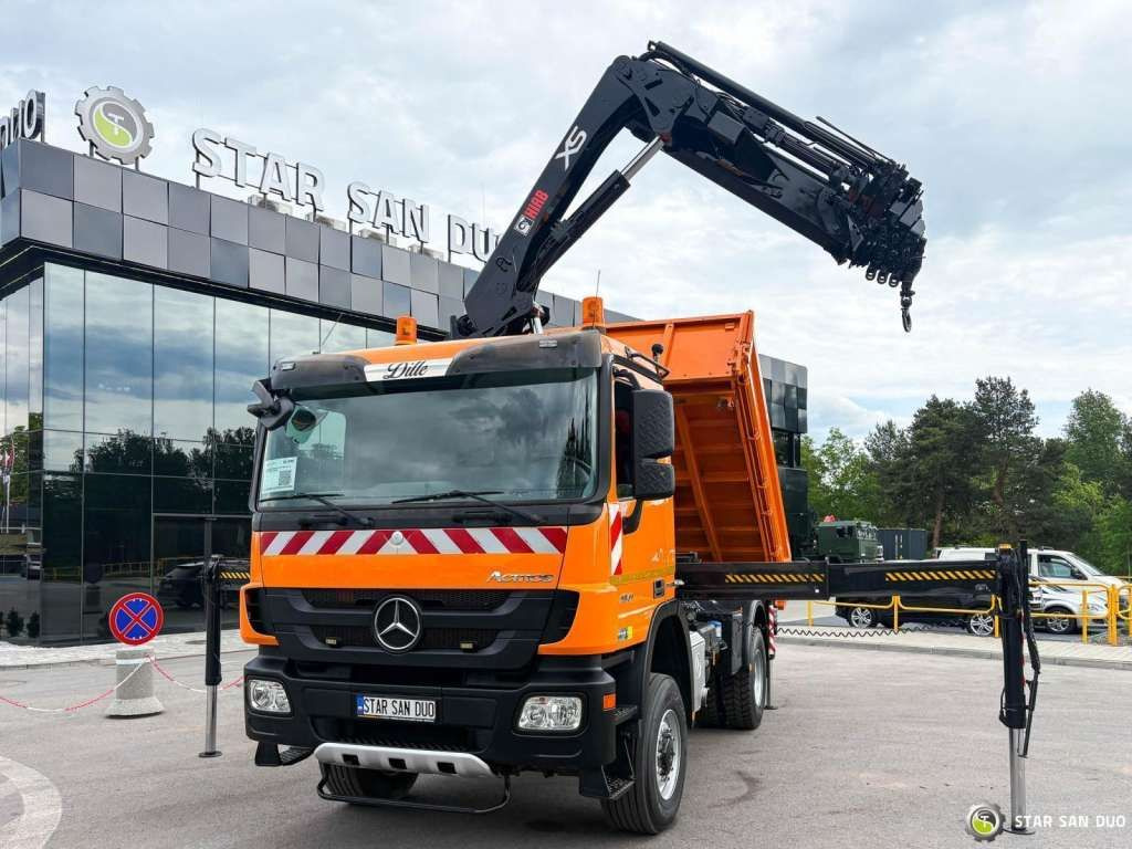 Mercedes-Benz Actros 1841 AK 4x4 Hiab 288E-7 Crane Kipper - Kraanwagen: afbeelding 4 Mercedes-Benz Actros 1841 AK 4x4 Hiab 288E-7 Crane Kipper - Kraanwagen: afbeelding 4