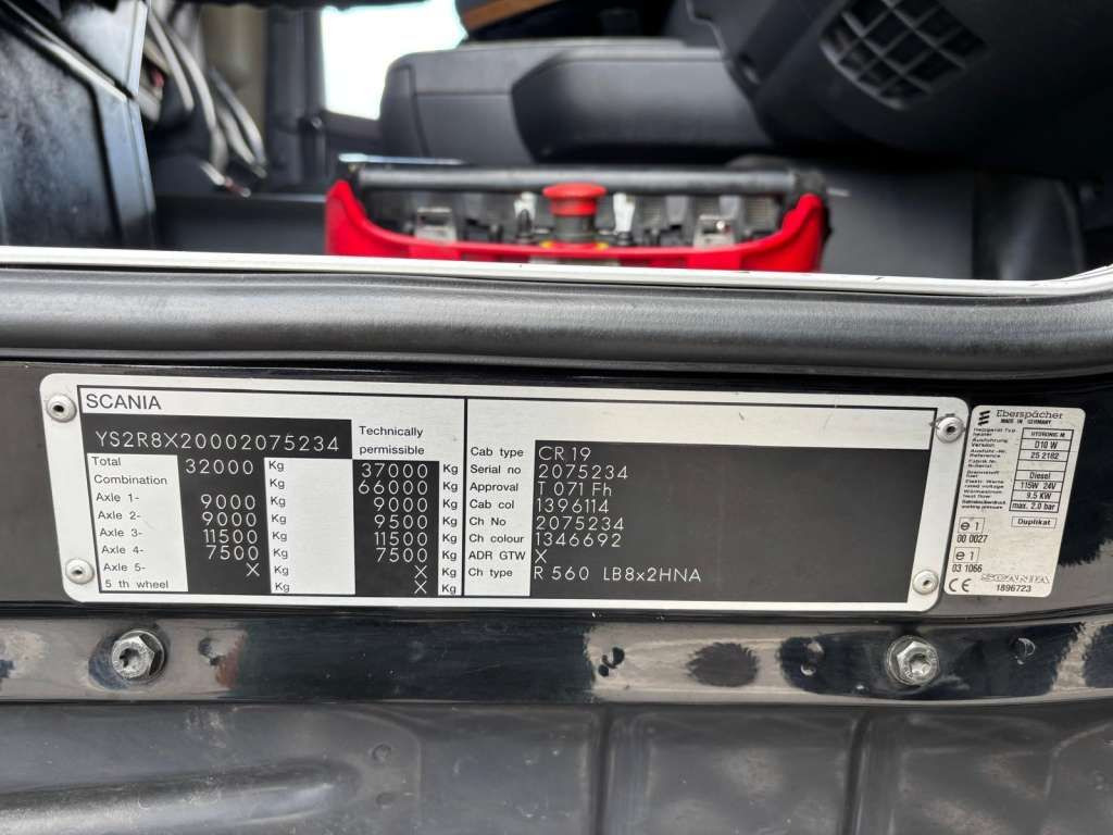 Leasing  Scania  R560 8x2 PALFINGER PK 92002 SH Fly Jib Winch 5t Scania  R560 8x2 PALFINGER PK 92002 SH Fly Jib Winch 5t: afbeelding 26