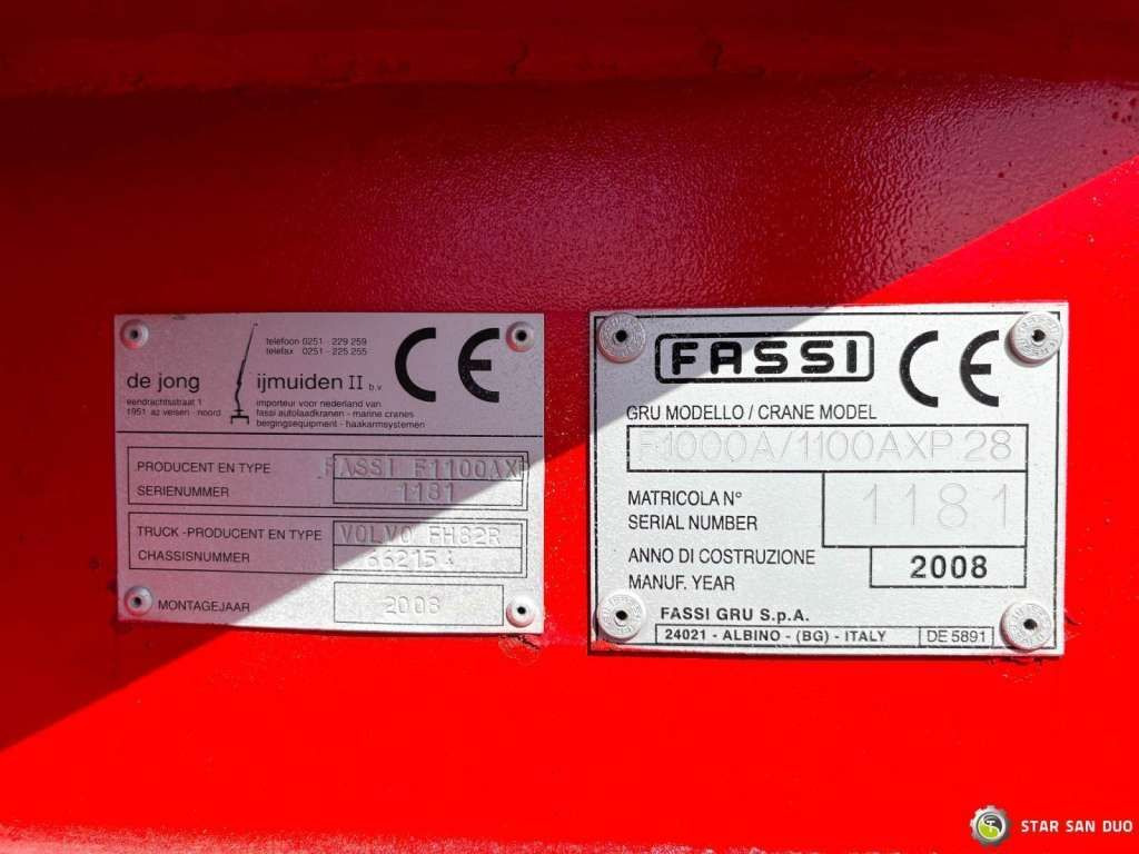 Trekker Volvo  FH 480 8x2 FASSI F1100AXP Crane: afbeelding 19